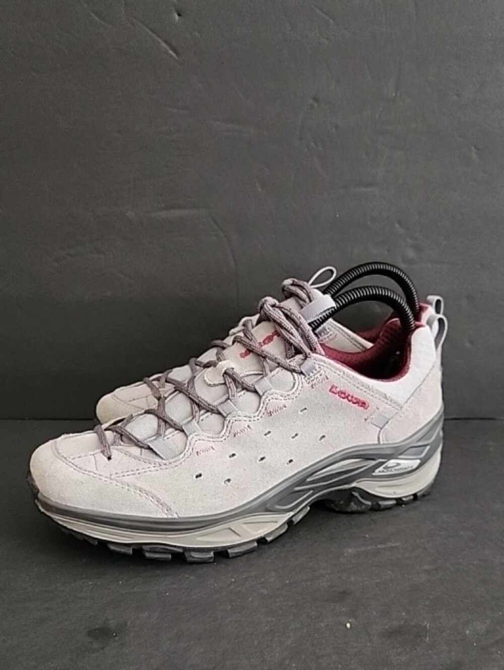 LOWA Tempest Vent Hiking Walking Trail Gray Suede Leather Upper Women Size 6.5